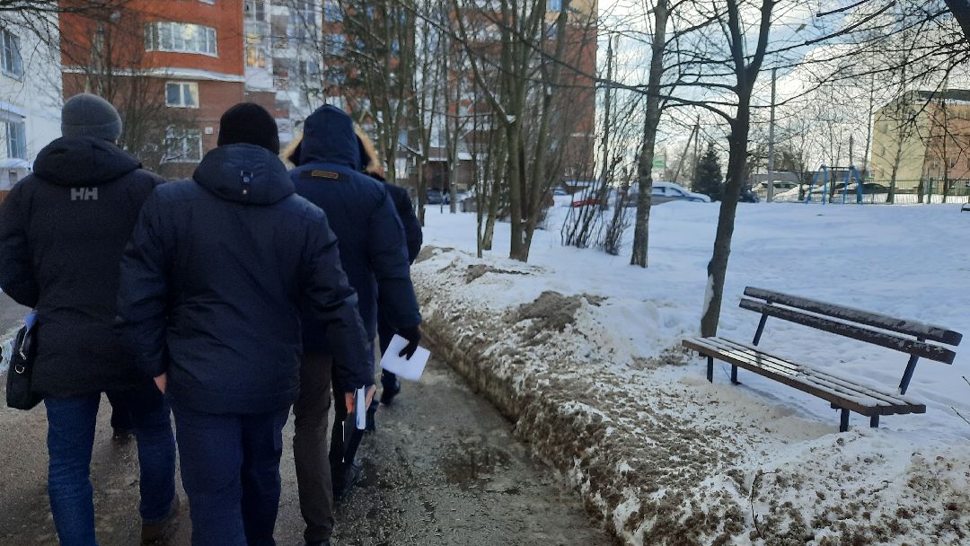 Жкх, благоустройство, наледь, снег, уборка, дворник, мбу, дорожноехозяйство, трактор, погрузчик, густ, инспектор, осадки, снегопад, Наро-Фоминск