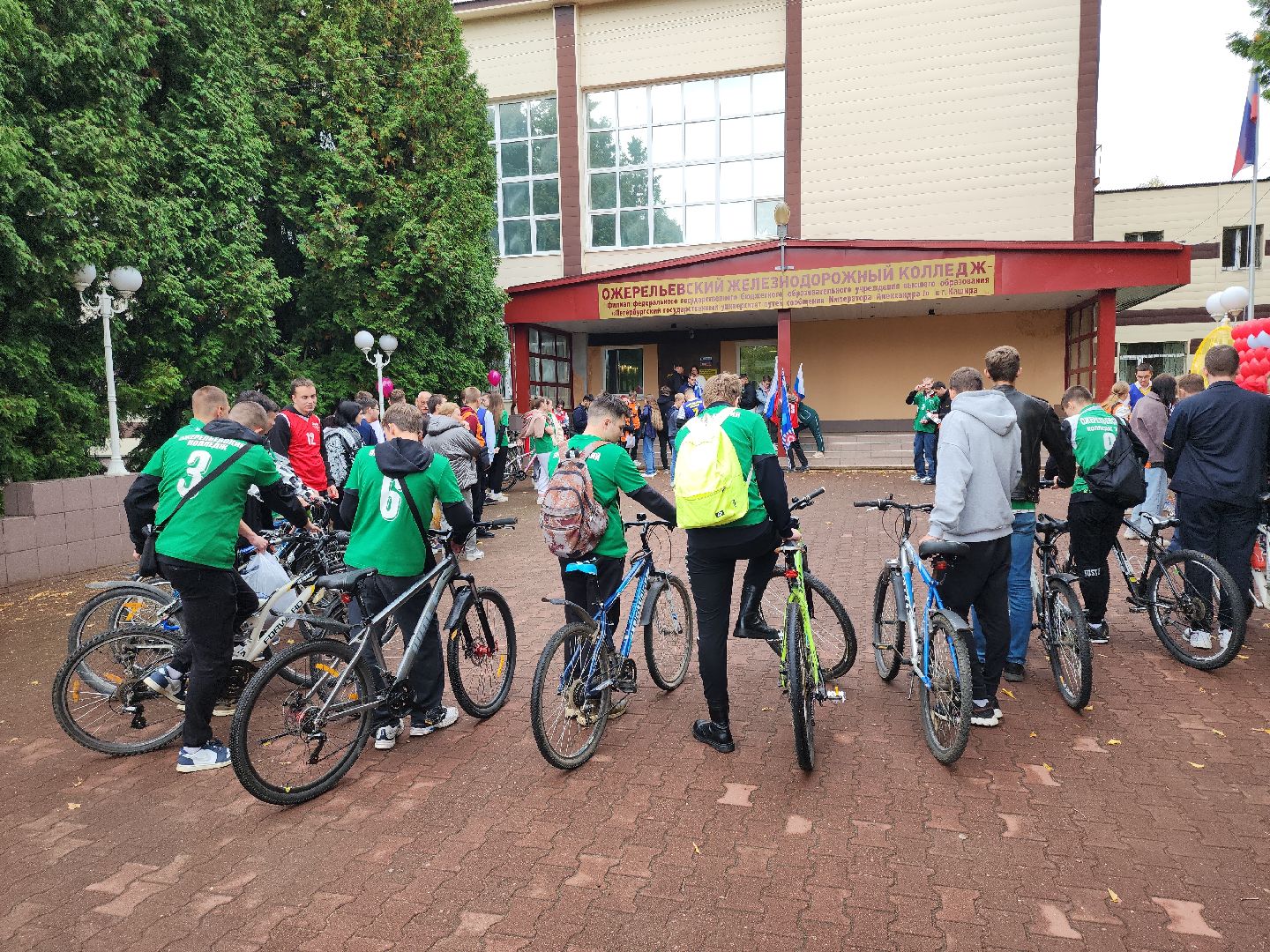 кашира, ожерельевский железнодорожный колледж, ржд, велопробег, квест,