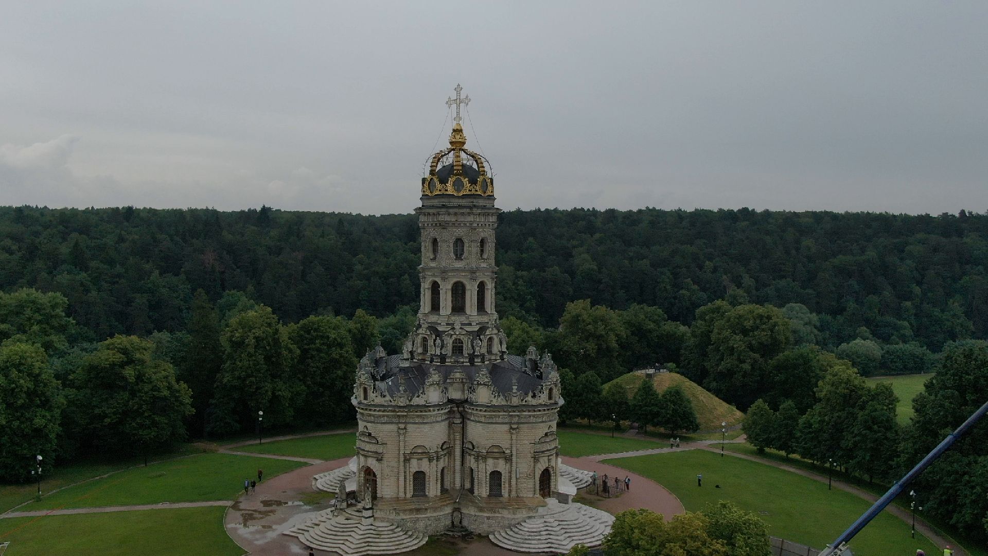 дубровицы, подольск, церковь,видео с коптера,