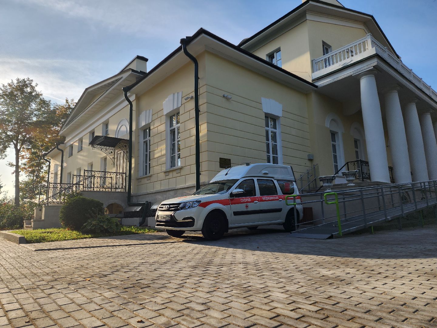 домодедово, Областной хоспис, реконструкция здания, административный корпус, благотворительность, министерство здравоохранения, медицина, паллиативная помощь, усадьба Пржевальского, усадьба Константиново, ремонт здания, детский хоспис, подмосковье,