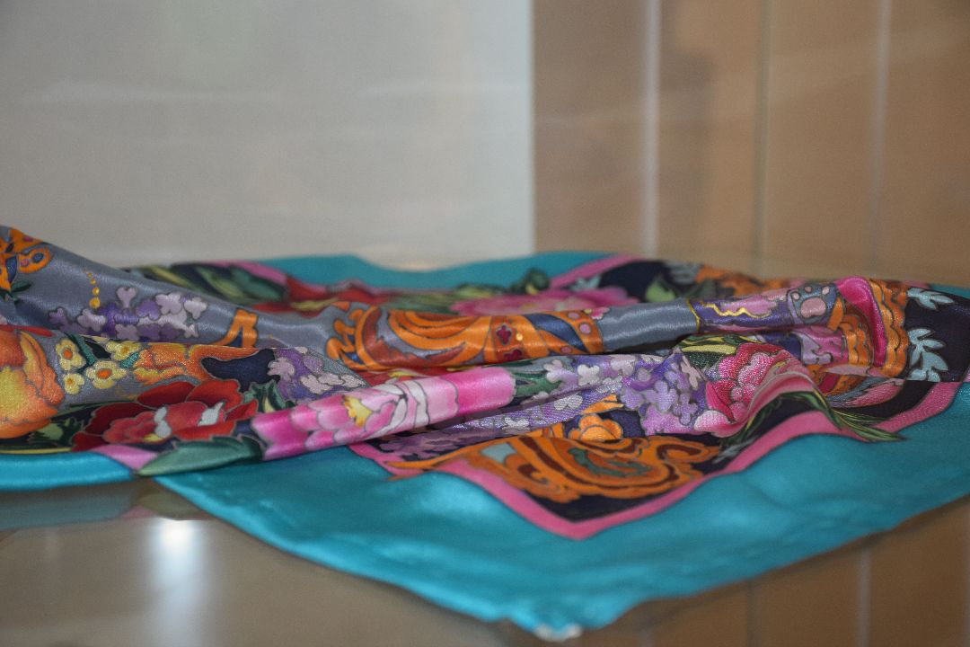 Павловский Посад, платки, дети, Роспись, ткани, Павловопосадская платочная мануфактура, Елена Жукова