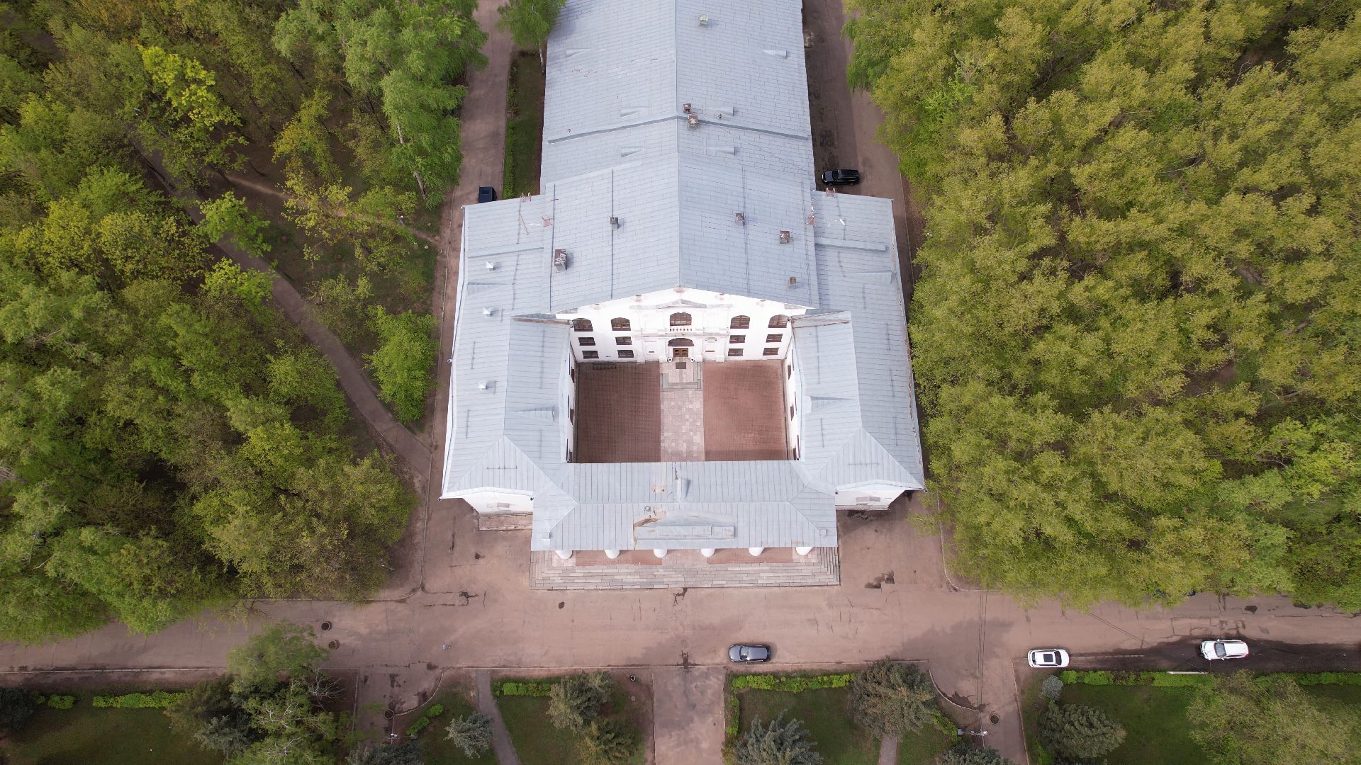 дом культуры, воскресенк,видео с коптера,