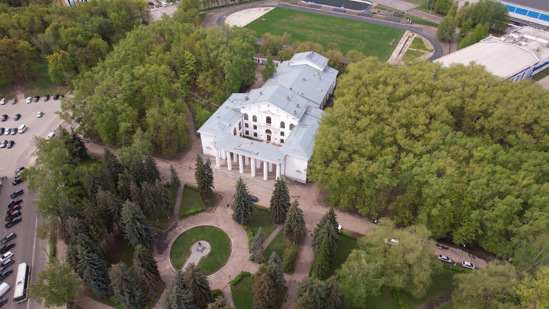 дом культуры, воскресенк,видео с коптера,