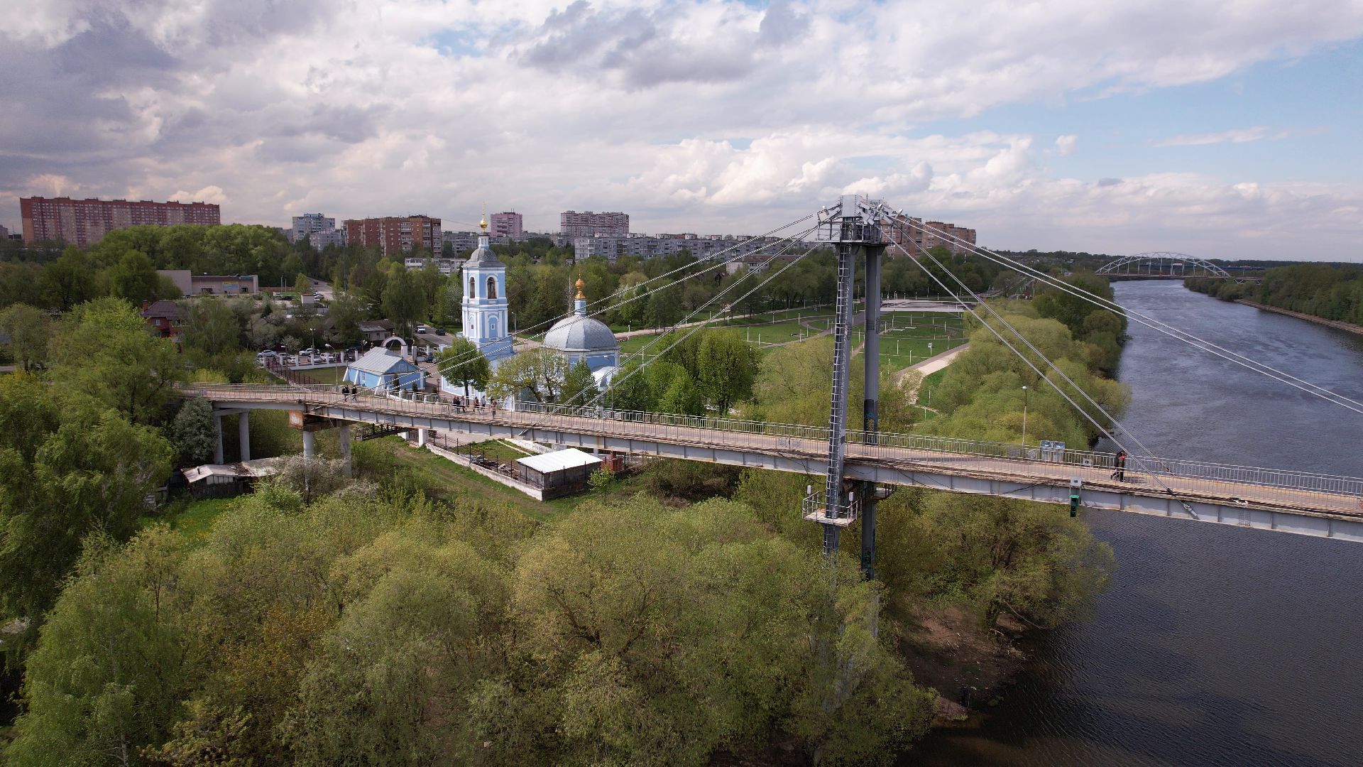 мост, воскресенск, новлянский,видео с коптера,