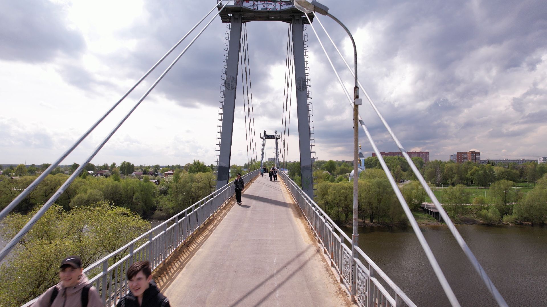 мост, воскресенск, новлянский,видео с коптера,