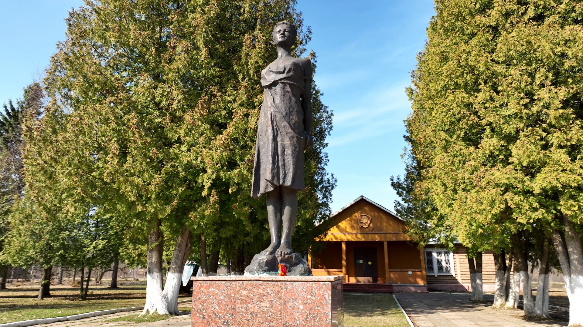 зоя, война, подвиг, руза,видео с коптера,