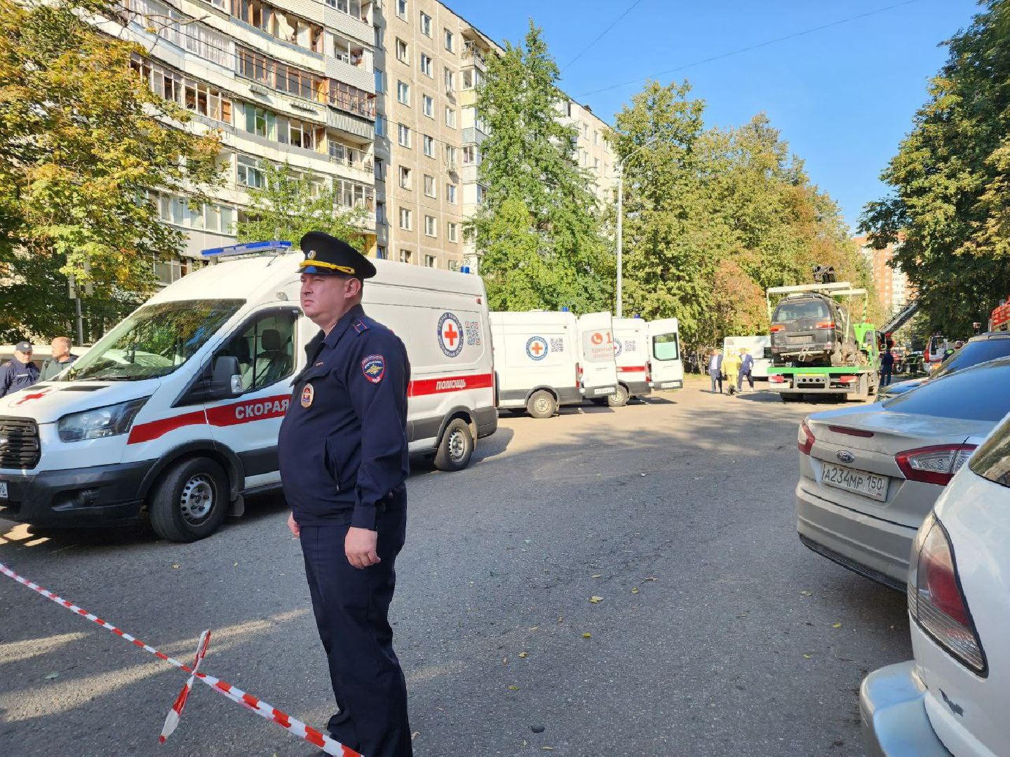 ЧП, Балашиха, взрыв газа,