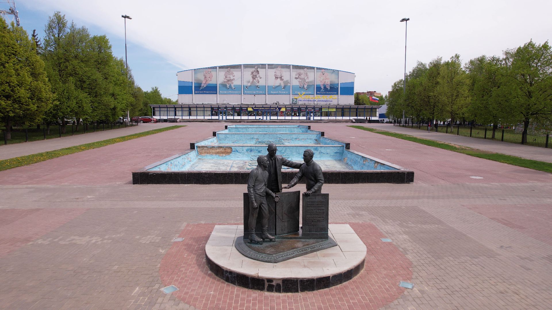 хоккей, команда, химик,видео с коптера,