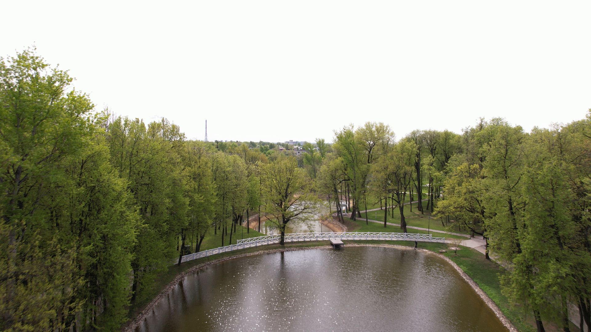 парк, кривякино, воскресенск,видео с коптера,