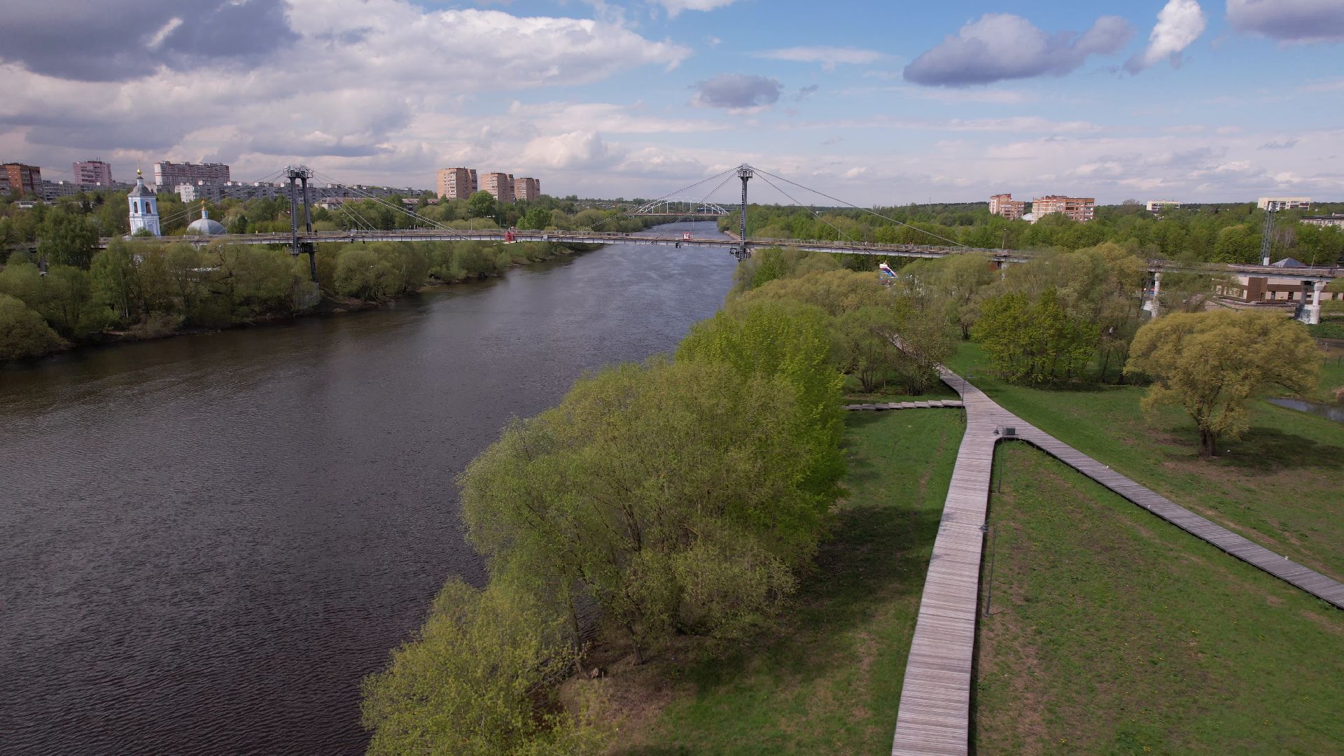 парк, кривякино, воскресенск,видео с коптера,