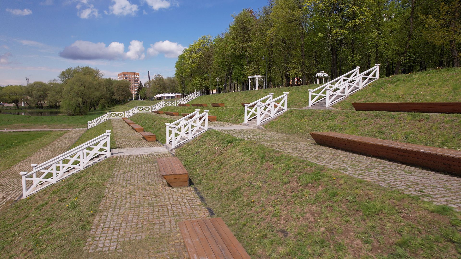 парк, кривякино, воскресенск,видео с коптера,