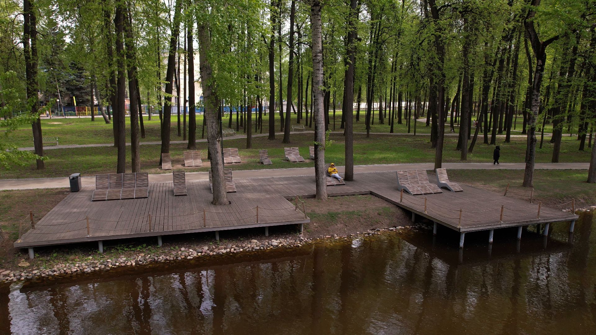 парк, кривякино, воскресенск,видео с коптера,