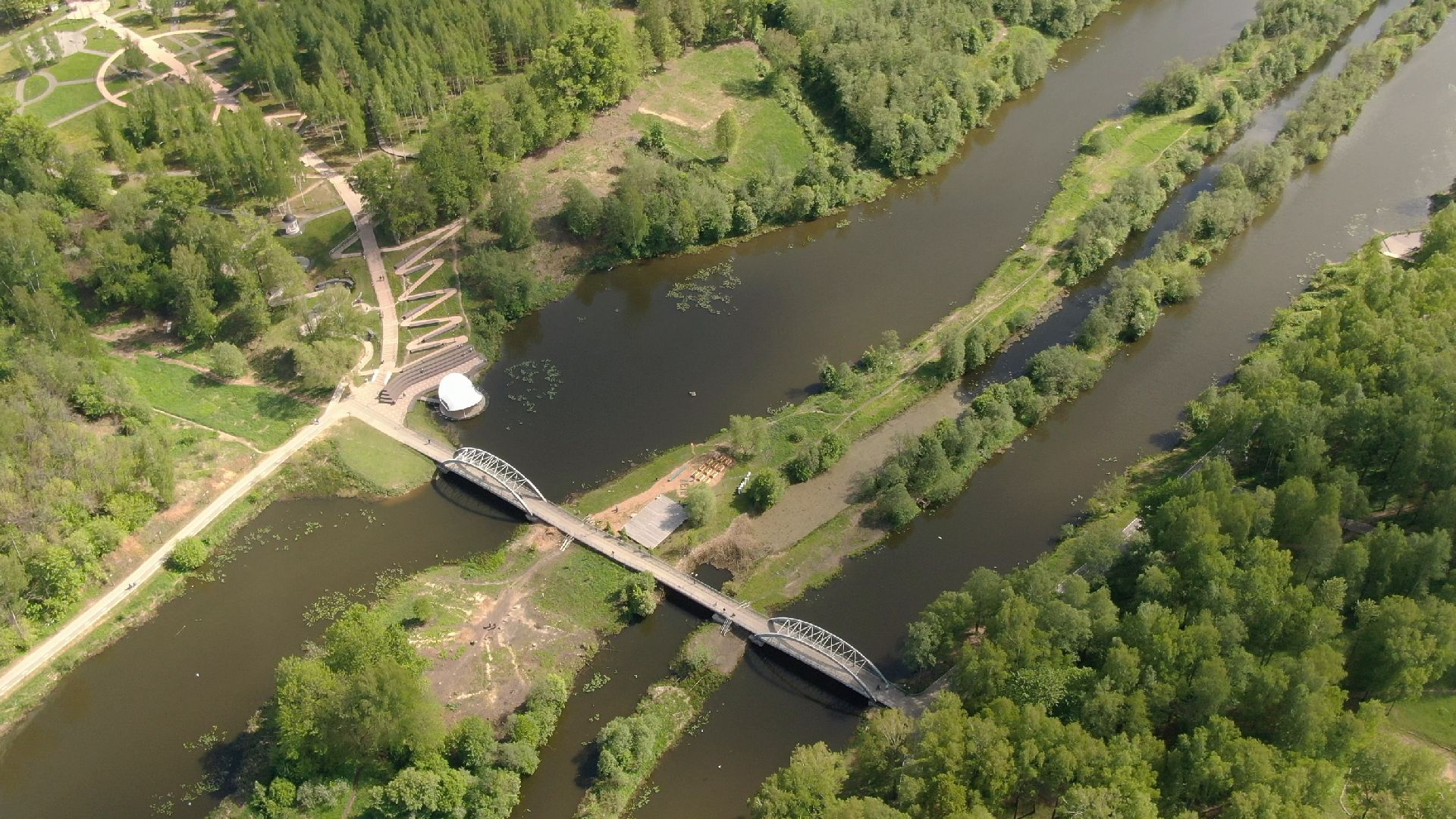 парк, сестрорецкий, клин,видео с коптера,