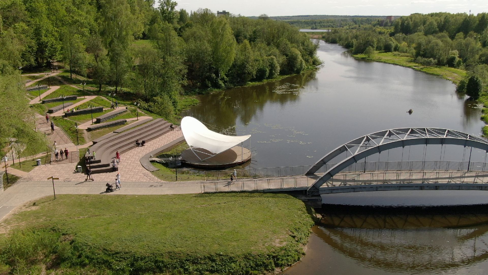 парк, сестрорецкий, клин,видео с коптера,