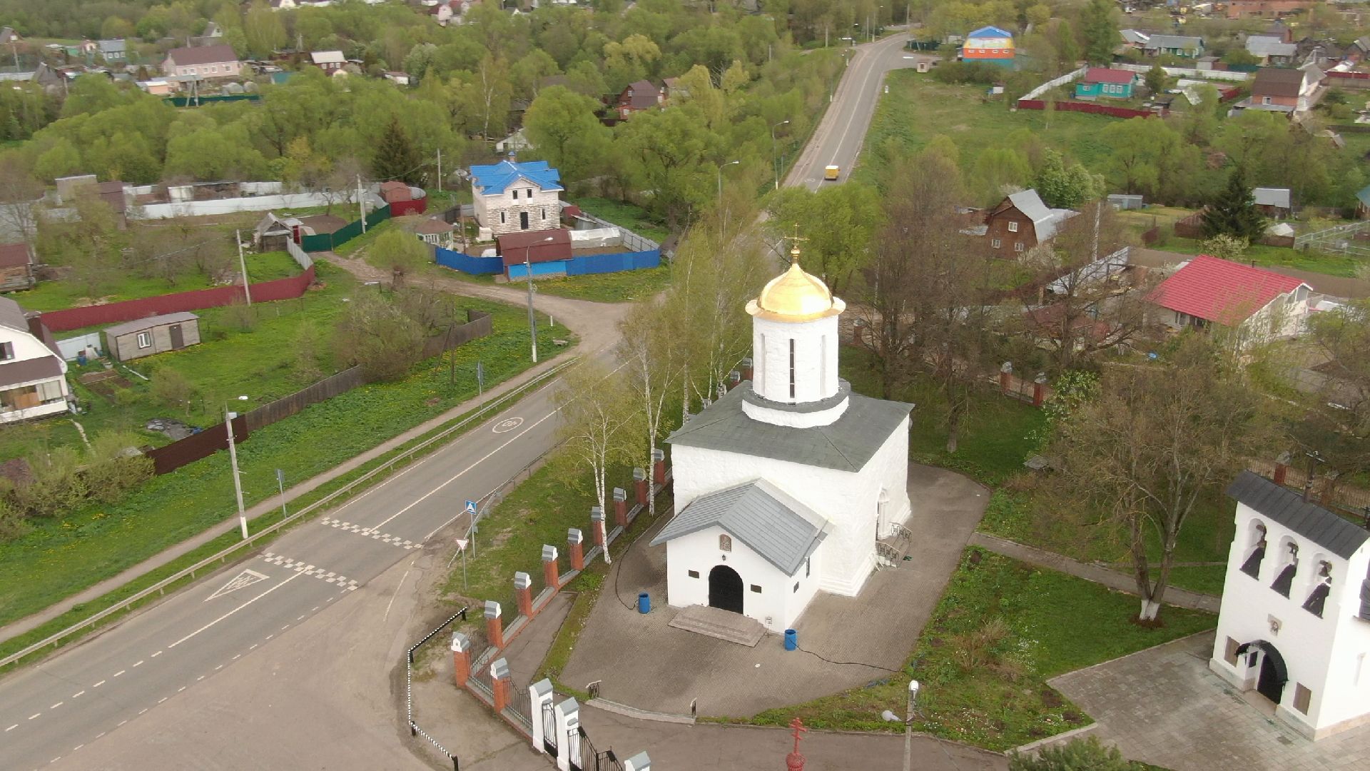 каменское, храм, наро-фоминск,видео с коптера,