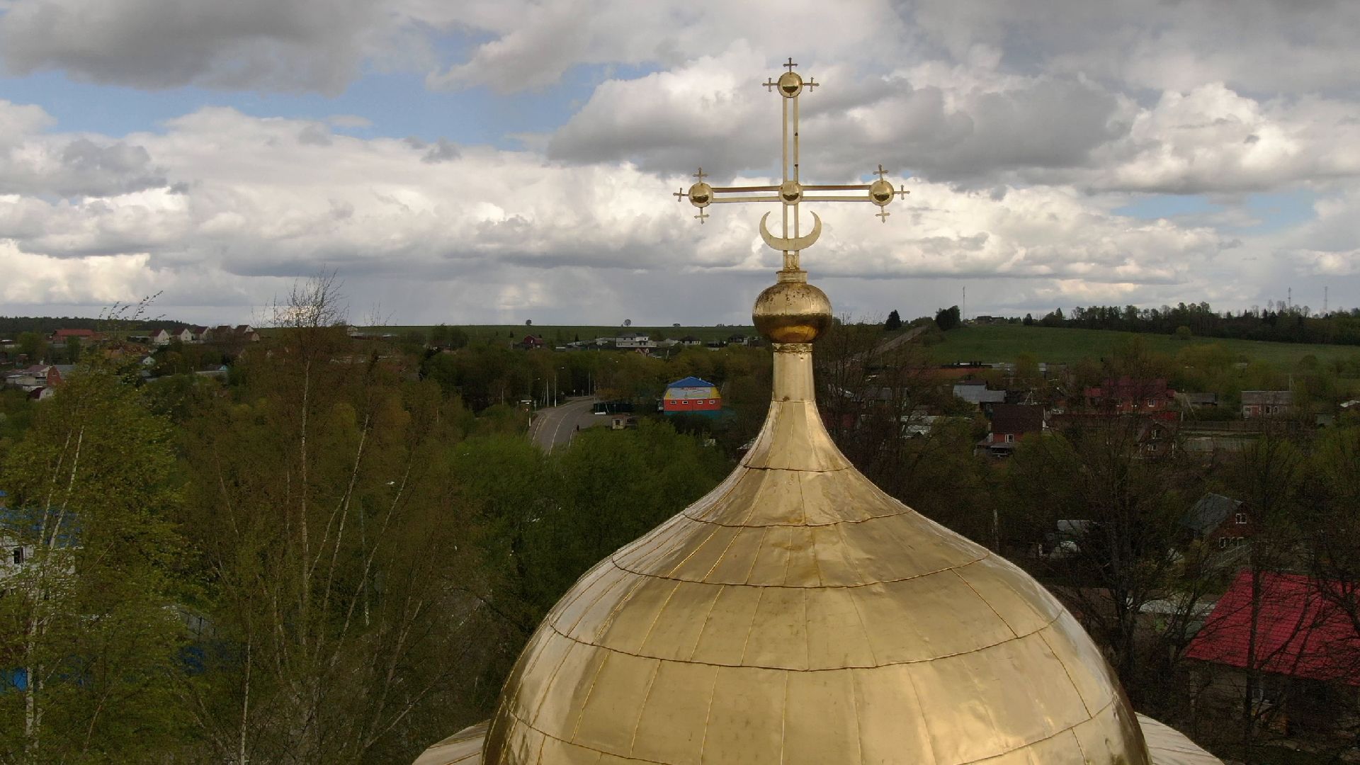 каменское, храм, наро-фоминск,видео с коптера,