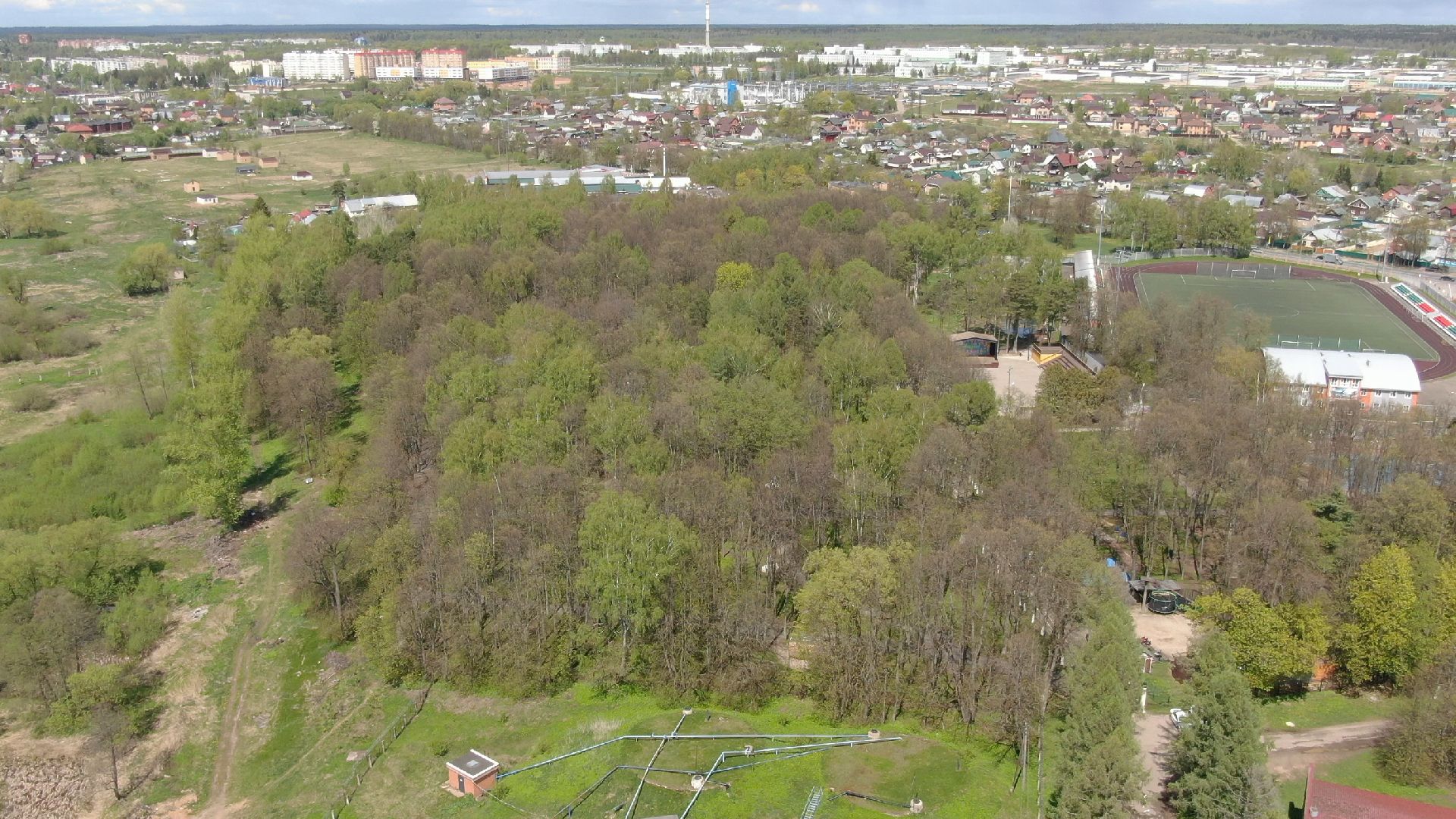 парк, наро-фоминск,видео с коптера,