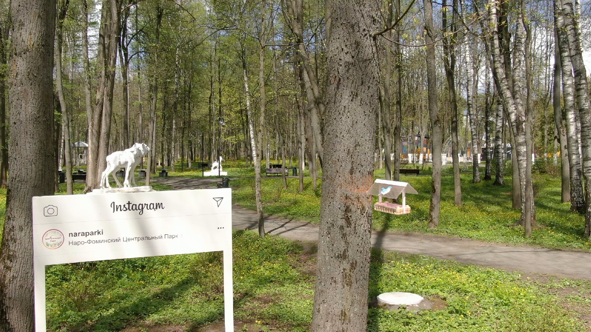 парк, наро-фоминск,видео с коптера,