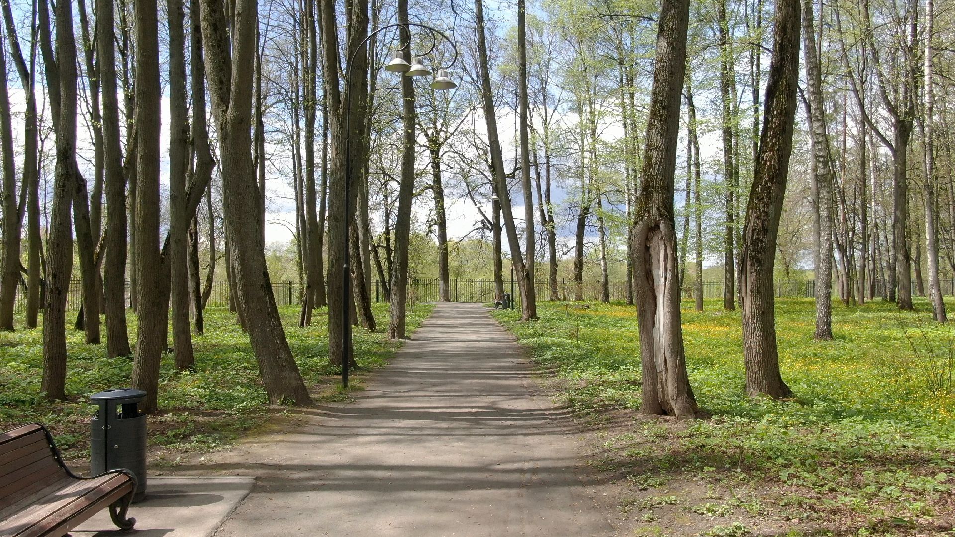 парк, наро-фоминск,видео с коптера,