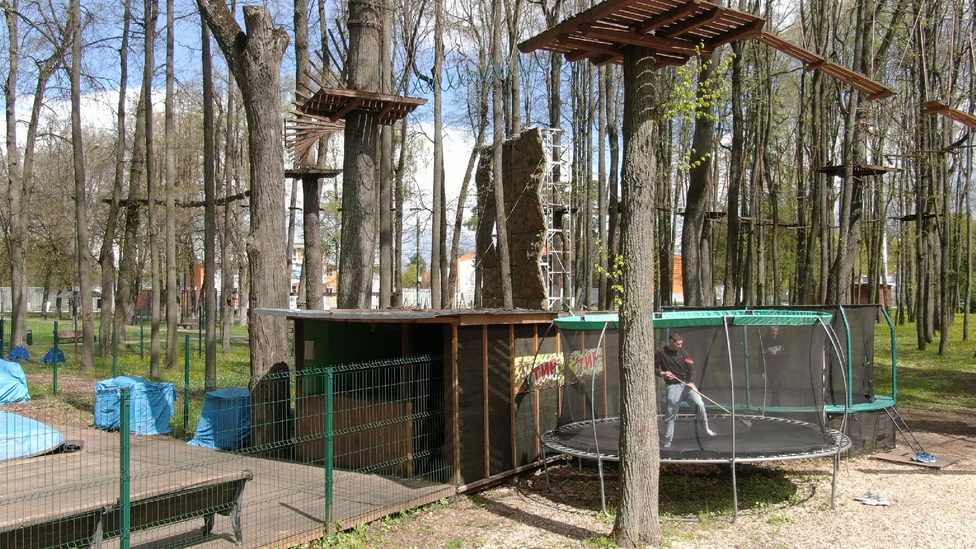 парк, наро-фоминск,видео с коптера,