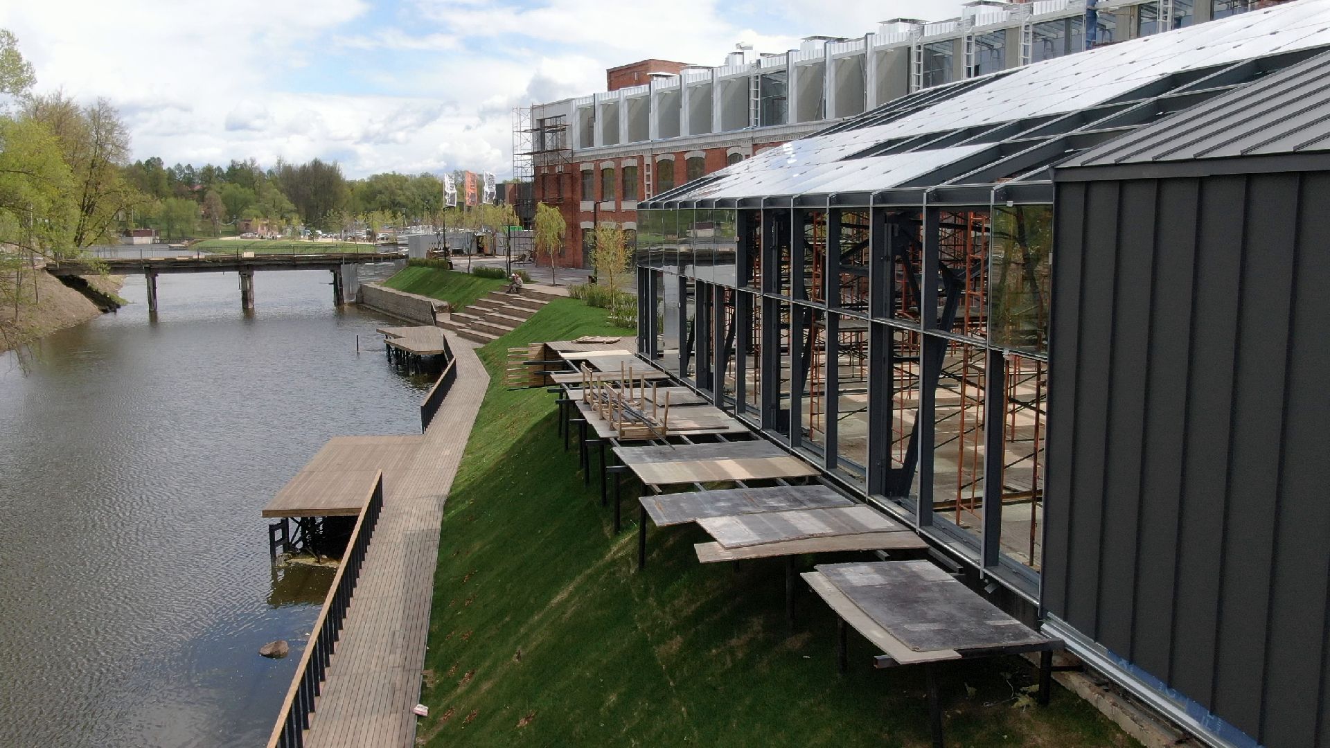 фабрика, наро-фоминск, строительство,видео с коптера,