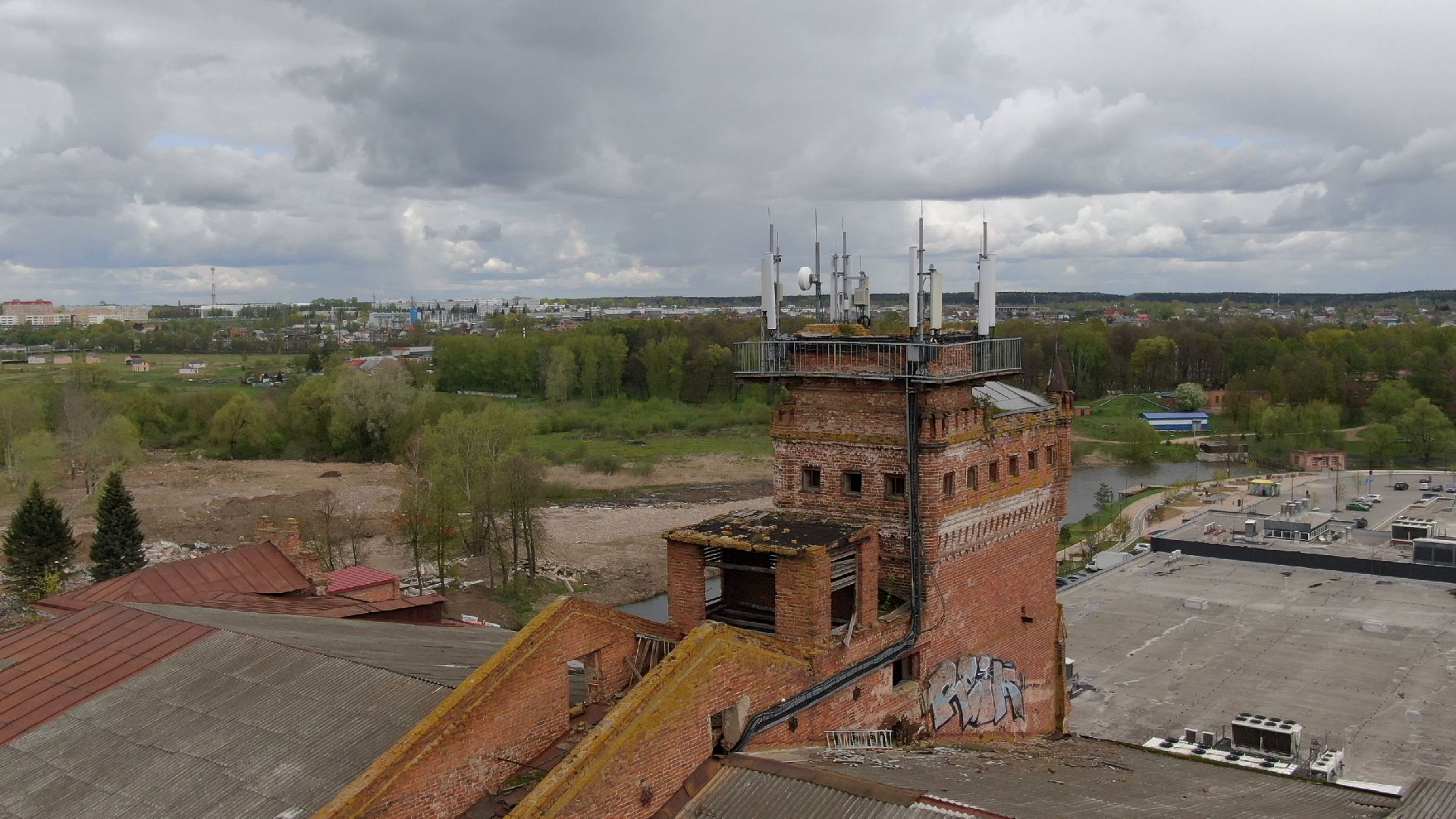 фабрика, наро-фоминск, строительство,видео с коптера,