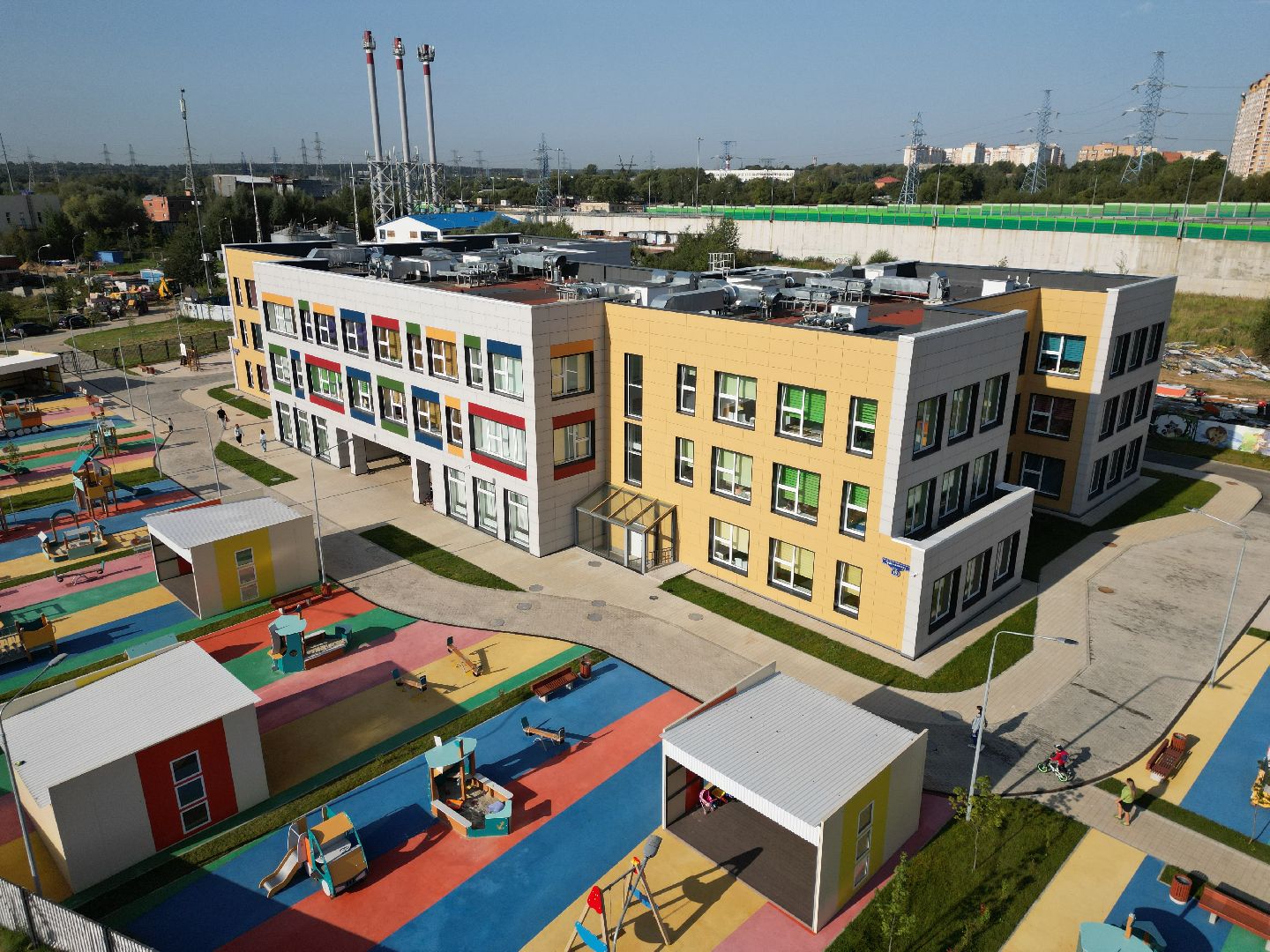 школа, одинцово, багратион,видео с коптера,