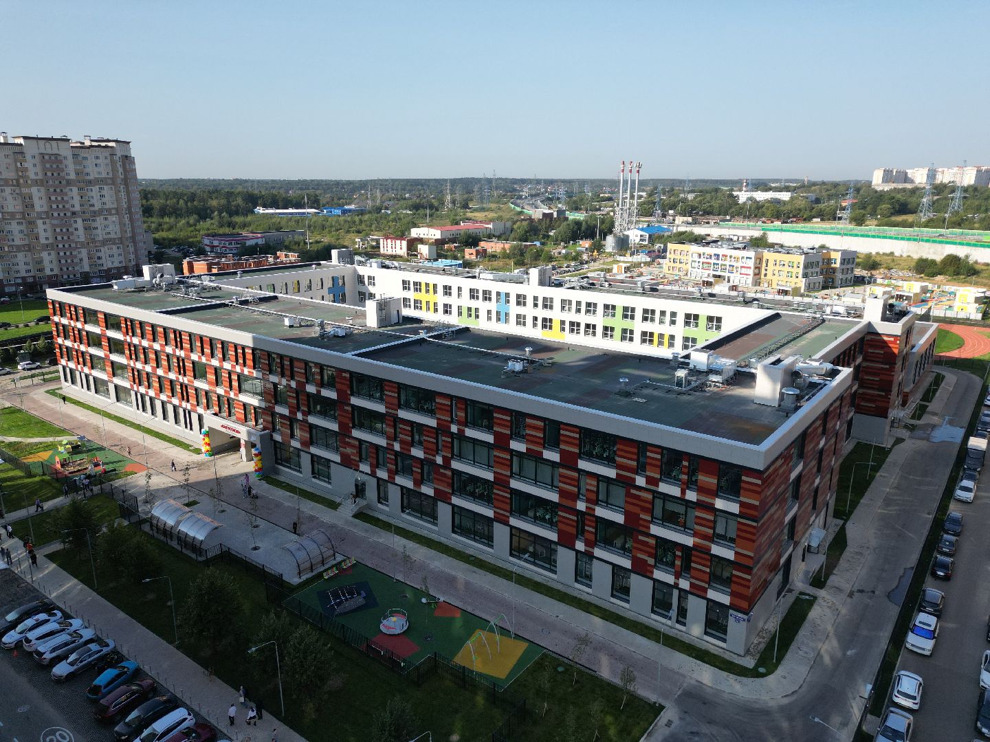 школа, одинцово, багратион,видео с коптера,