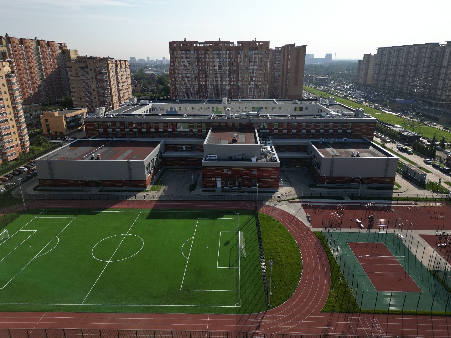 школа, одинцово, багратион,видео с коптера,