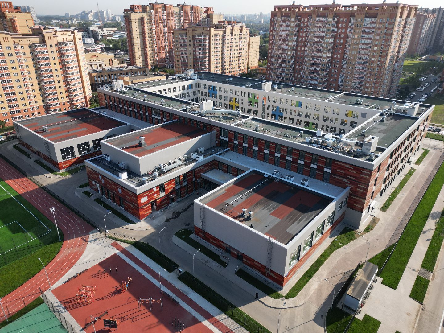 школа, одинцово, багратион,видео с коптера,