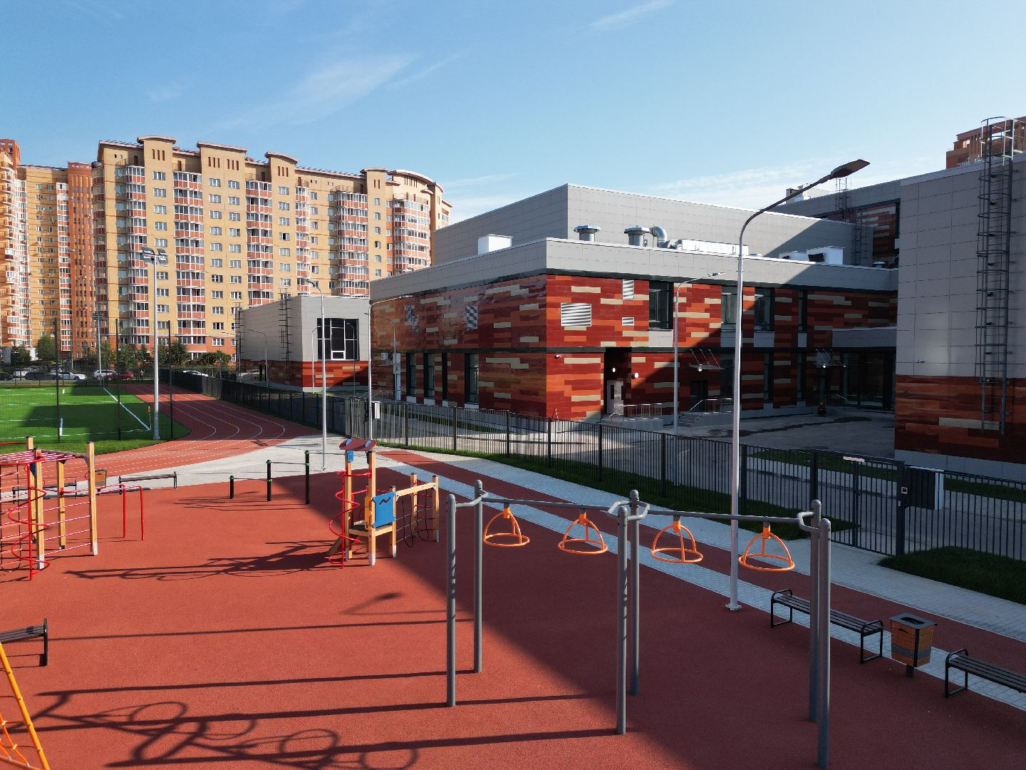 школа, одинцово, багратион,видео с коптера,