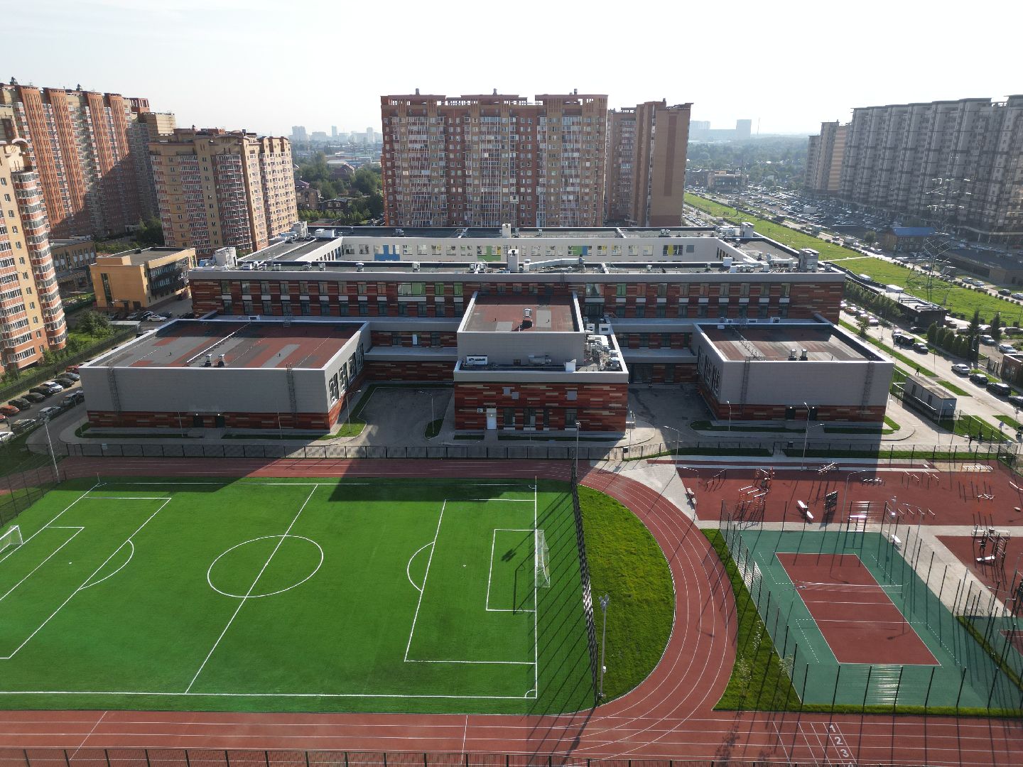 школа, одинцово, багратион,видео с коптера,