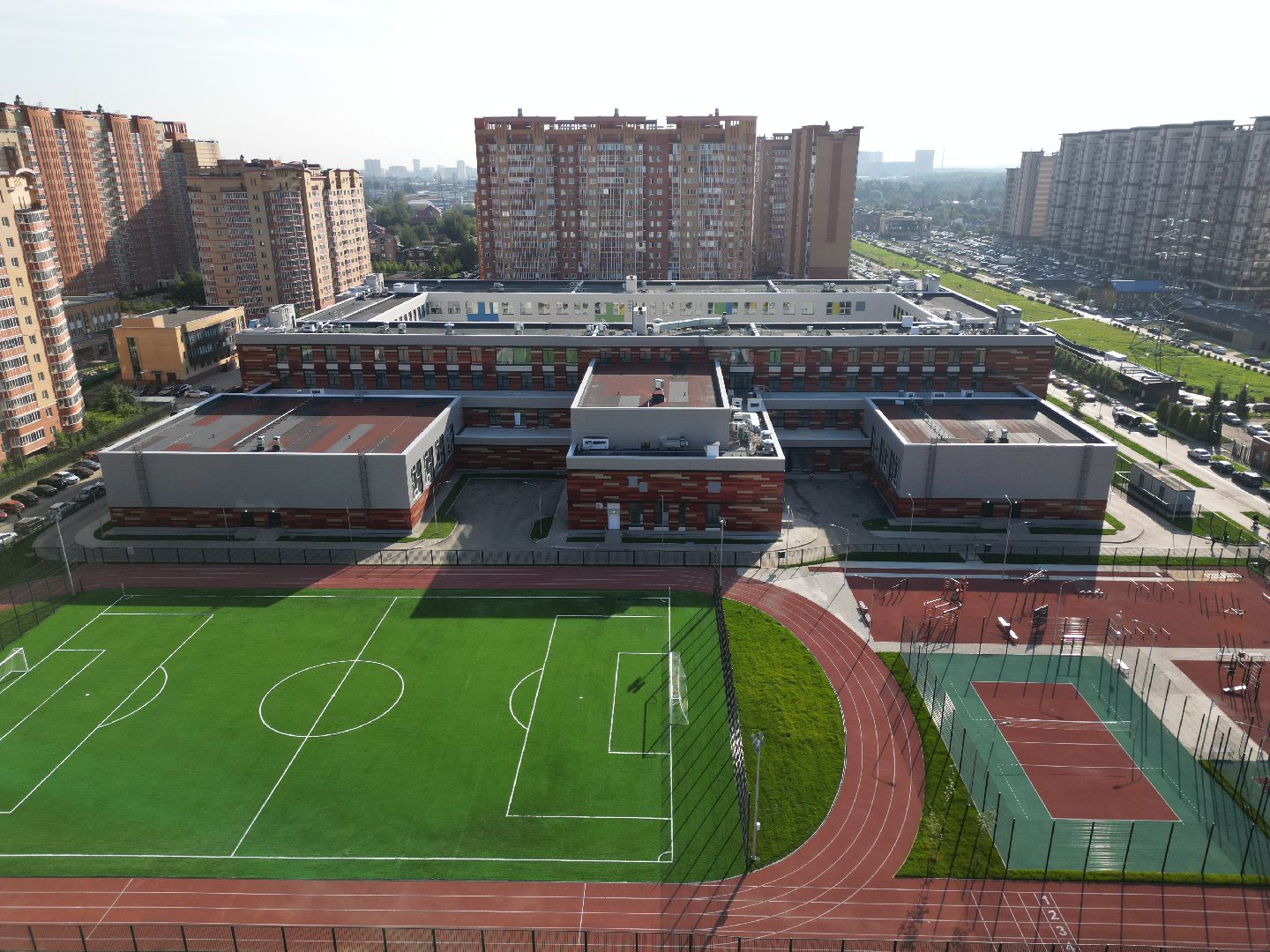 школа, одинцово, багратион,видео с коптера,