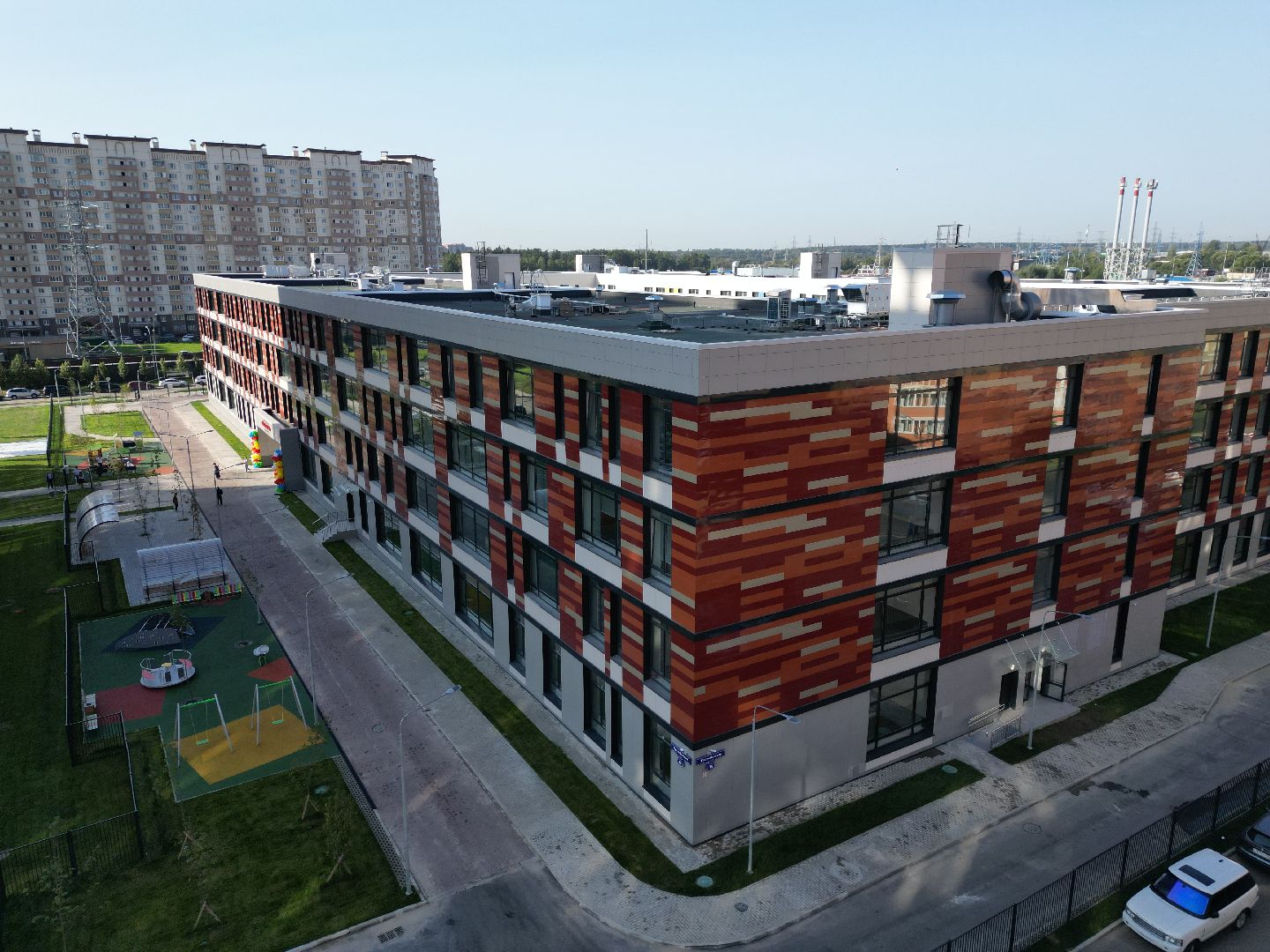 школа, одинцово, багратион,видео с коптера,