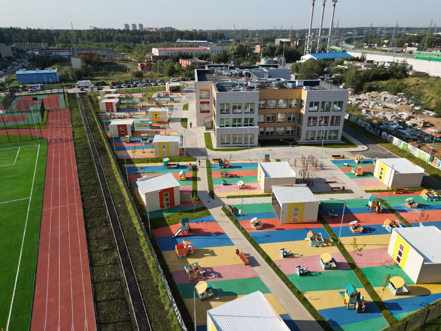 школа, одинцово, багратион,видео с коптера,