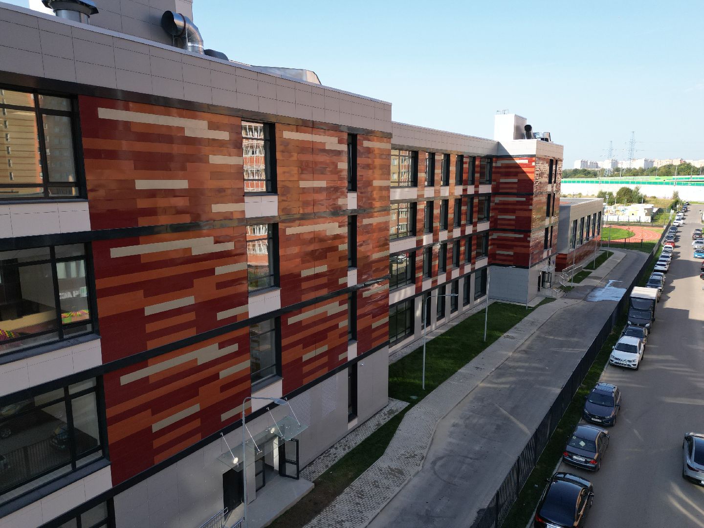 школа, одинцово, багратион,видео с коптера,