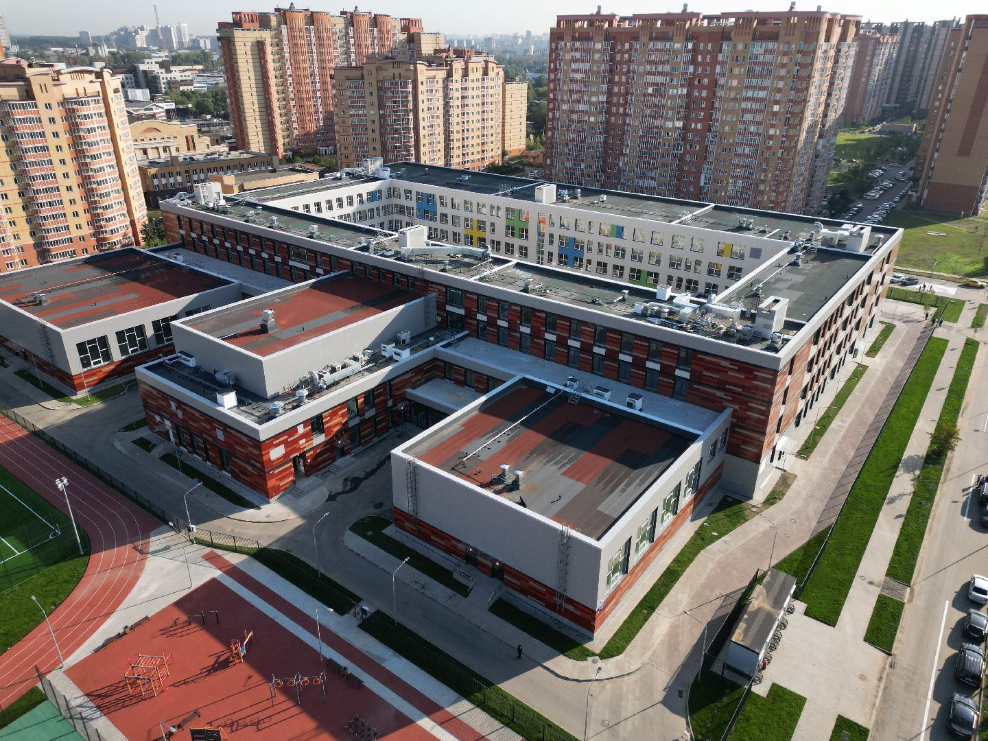 школа, одинцово, багратион,видео с коптера,