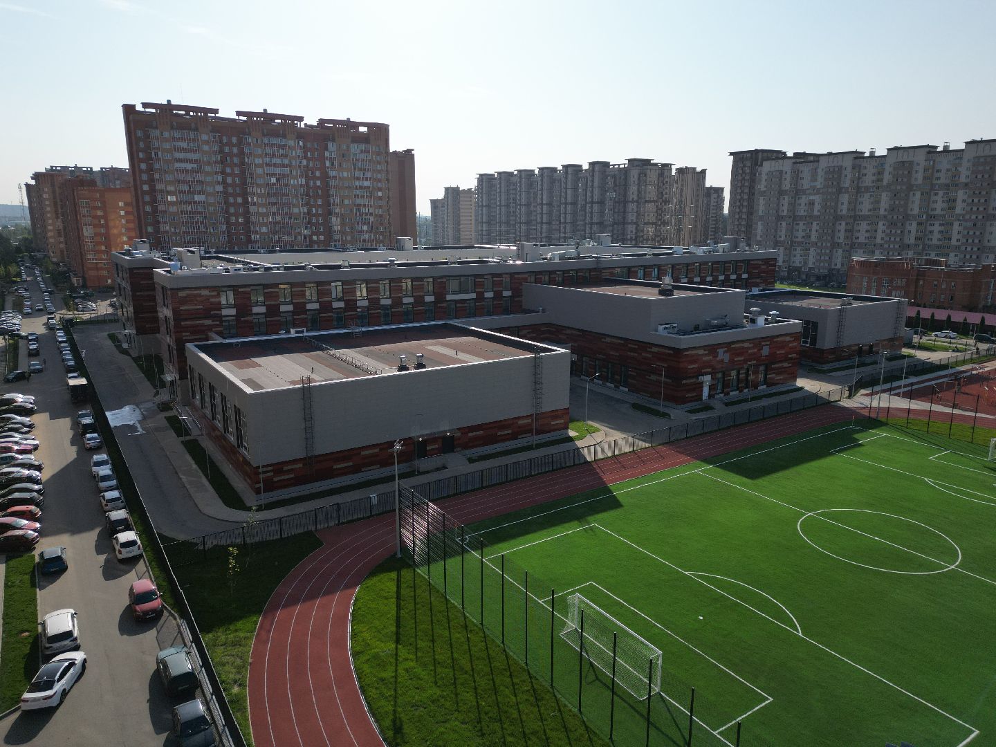 школа, одинцово, багратион,видео с коптера,