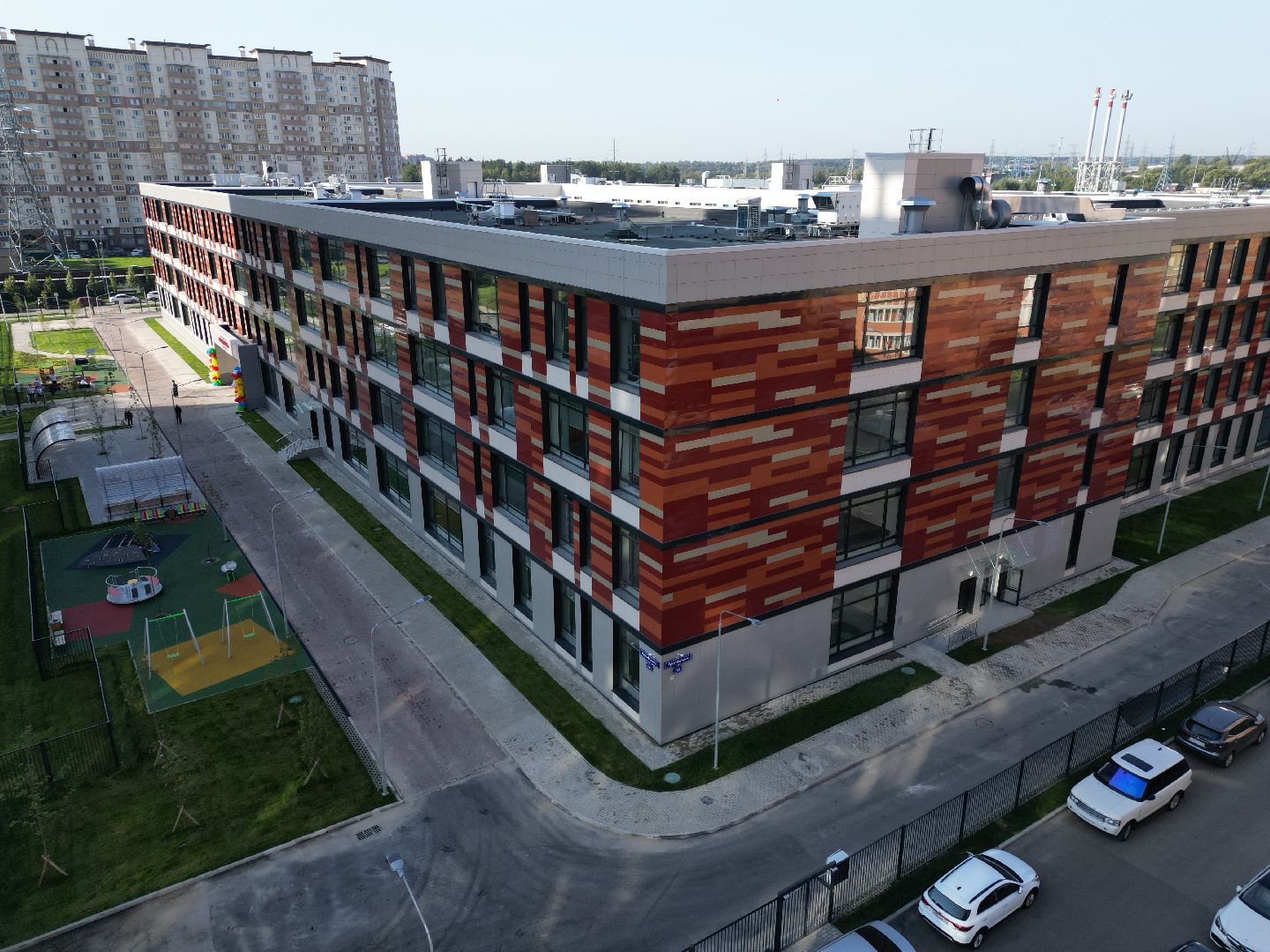 школа, одинцово, багратион,видео с коптера,