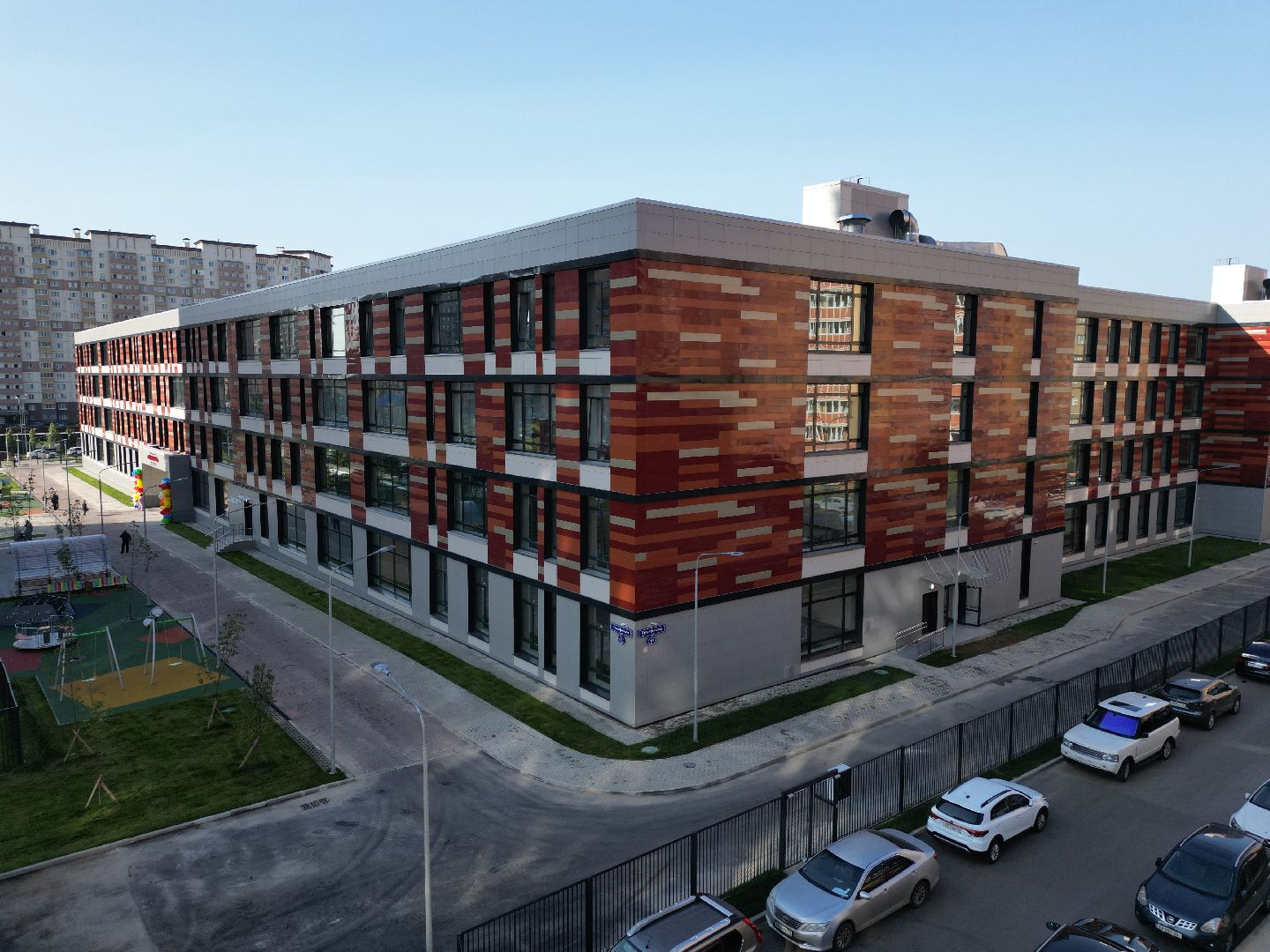 школа, одинцово, багратион,видео с коптера,