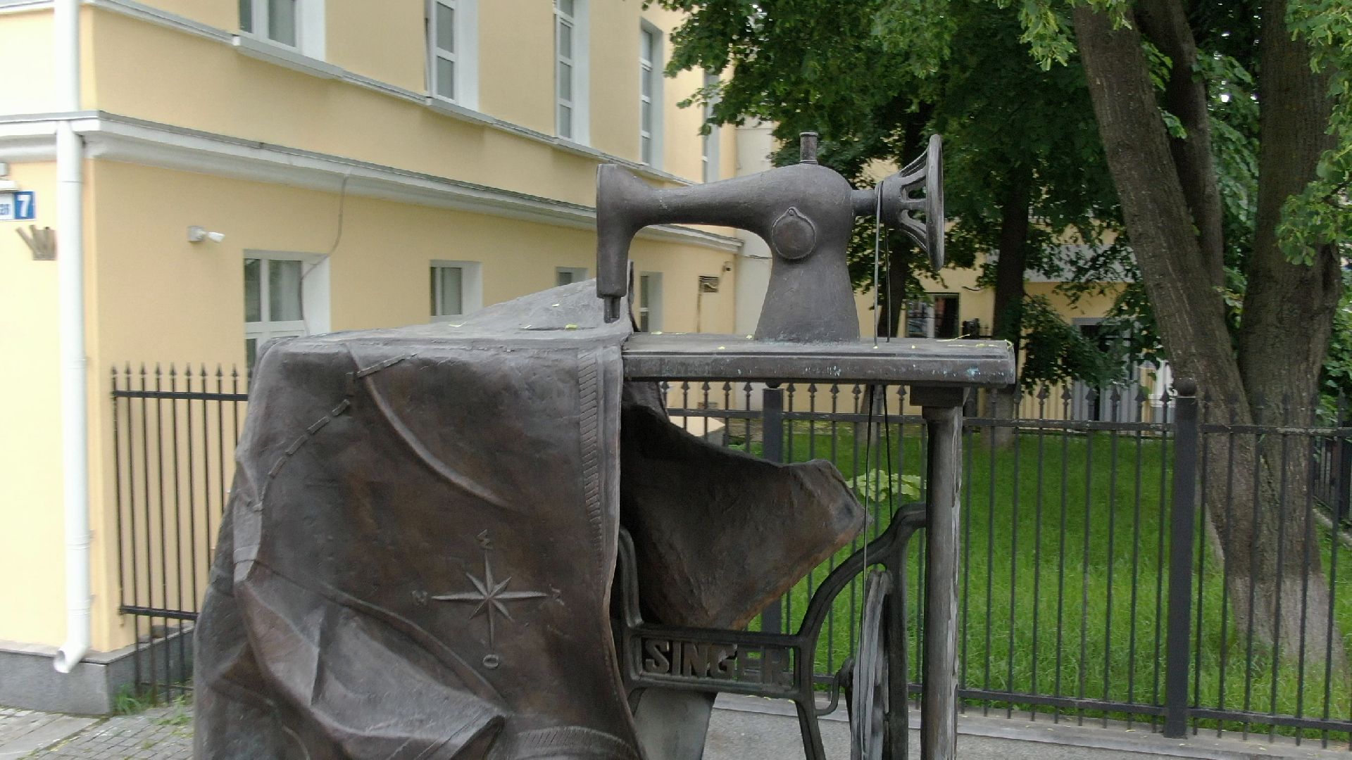 зингер, памятник, подольск,видео с коптера,