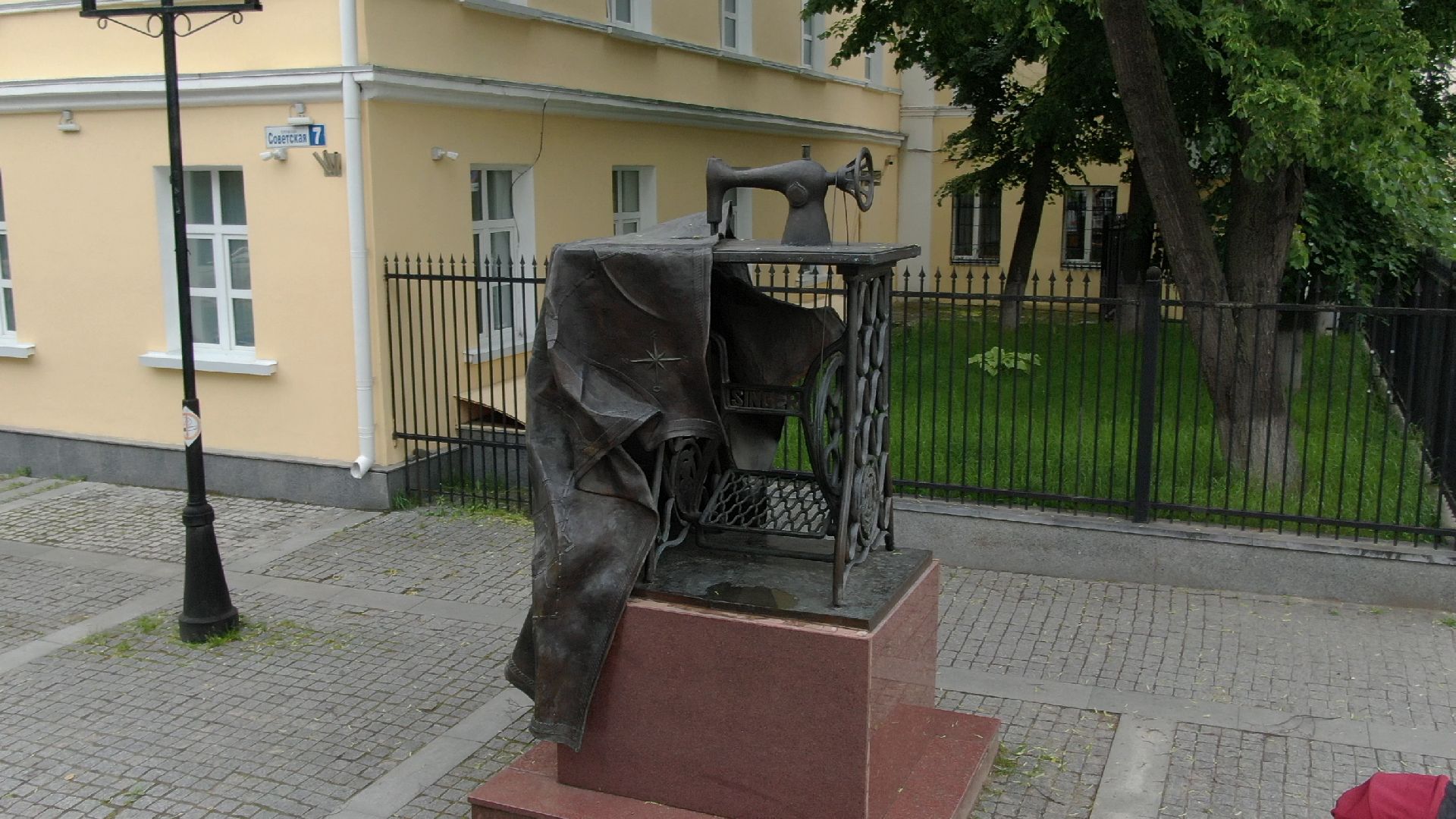 зингер, памятник, подольск,видео с коптера,