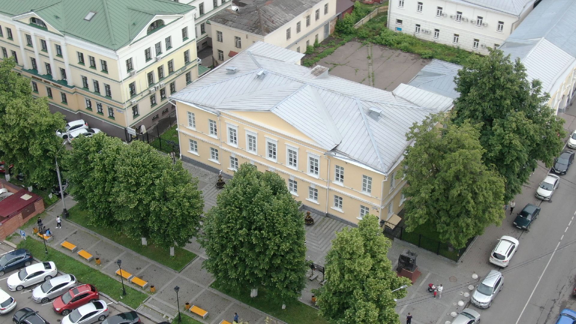 зингер, памятник, подольск,видео с коптера,