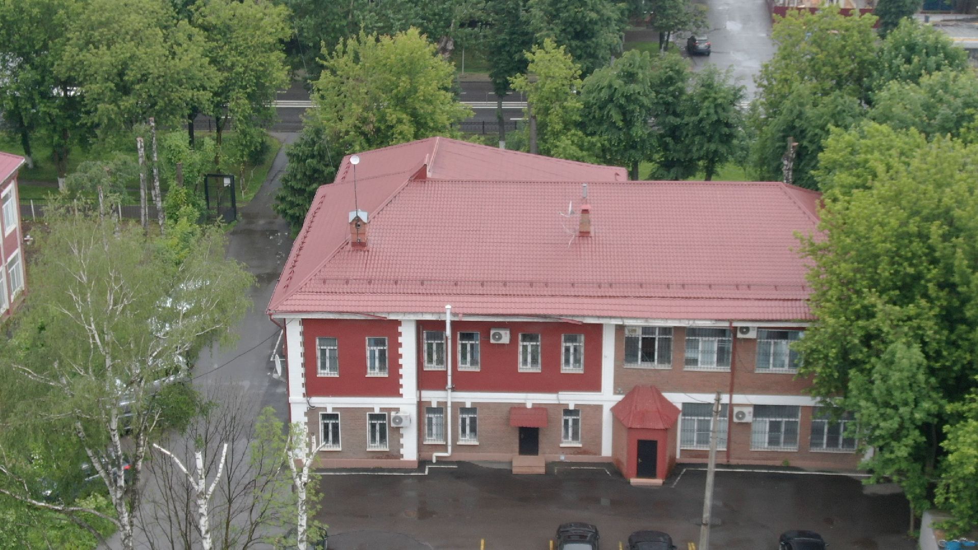 зингер, памятник, подольск,видео с коптера,