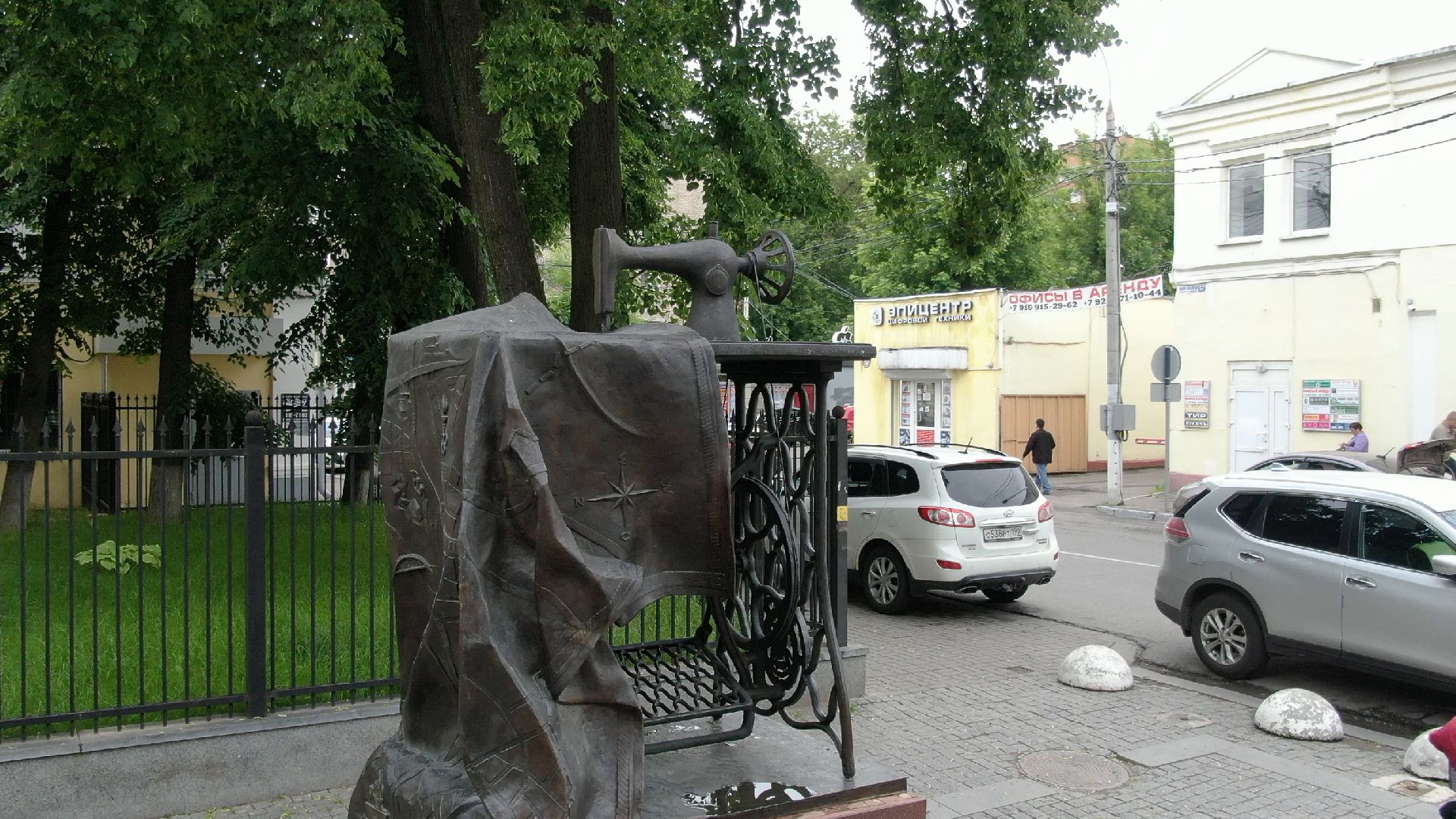 зингер, памятник, подольск,видео с коптера,