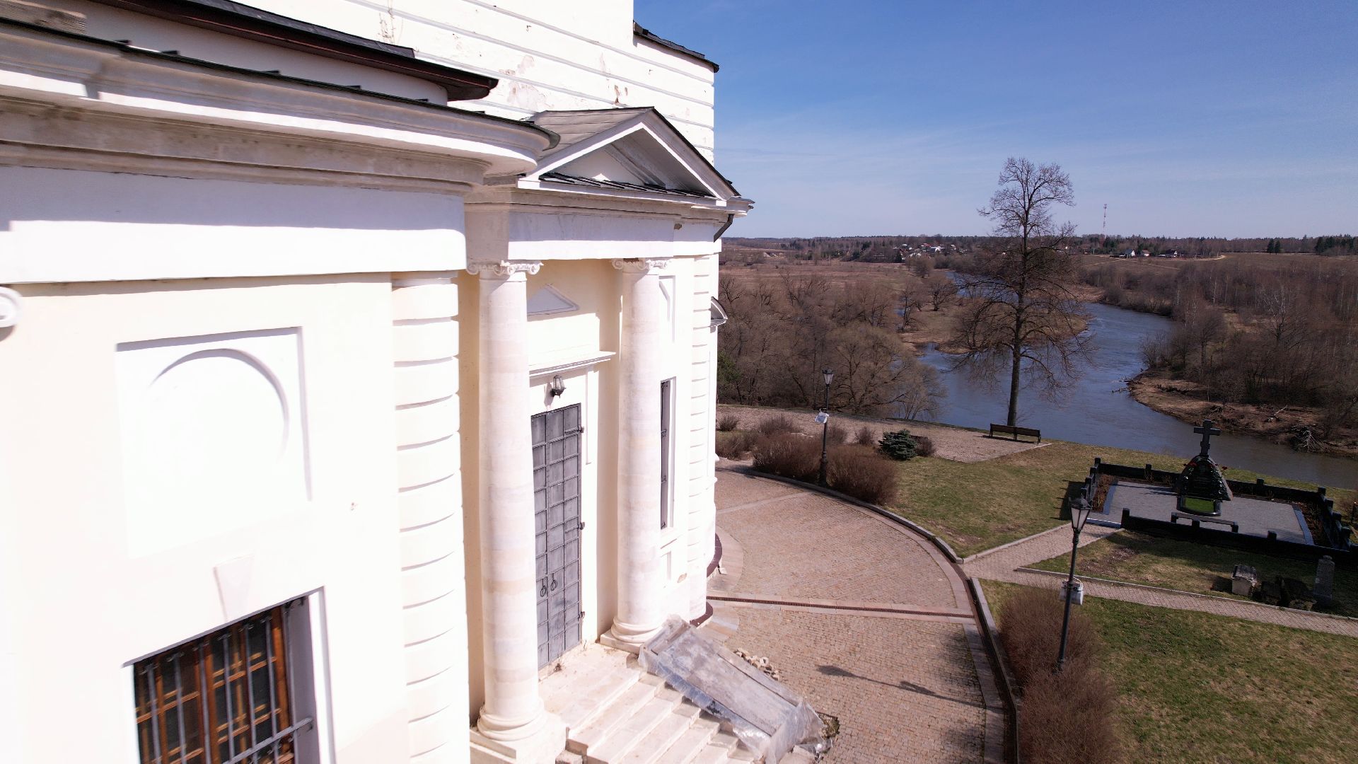 церковь, руза,видео с коптера,