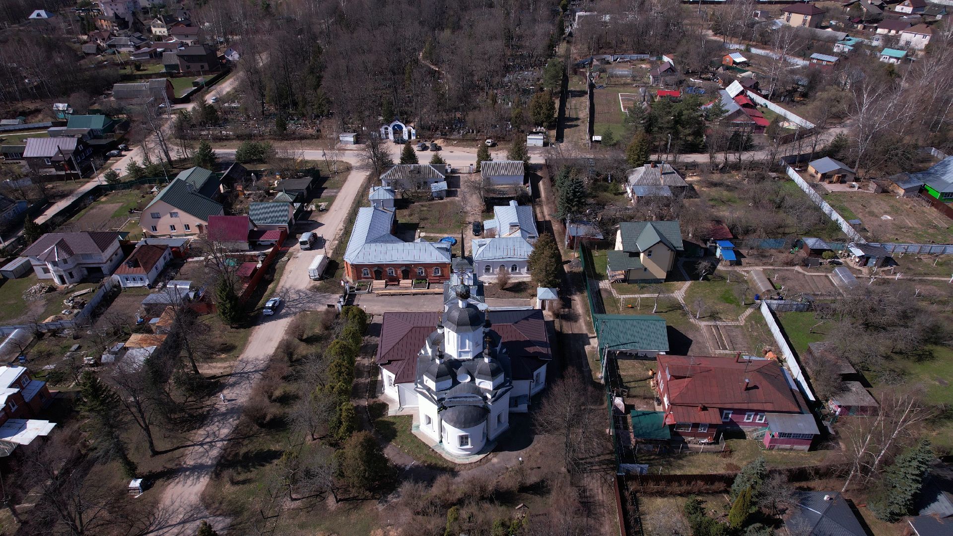 церковь, руза,видео с коптера,