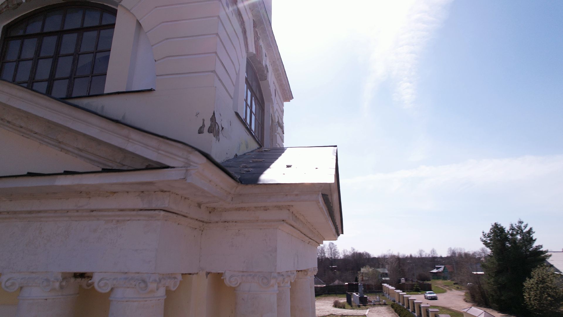 церковь, руза,видео с коптера,