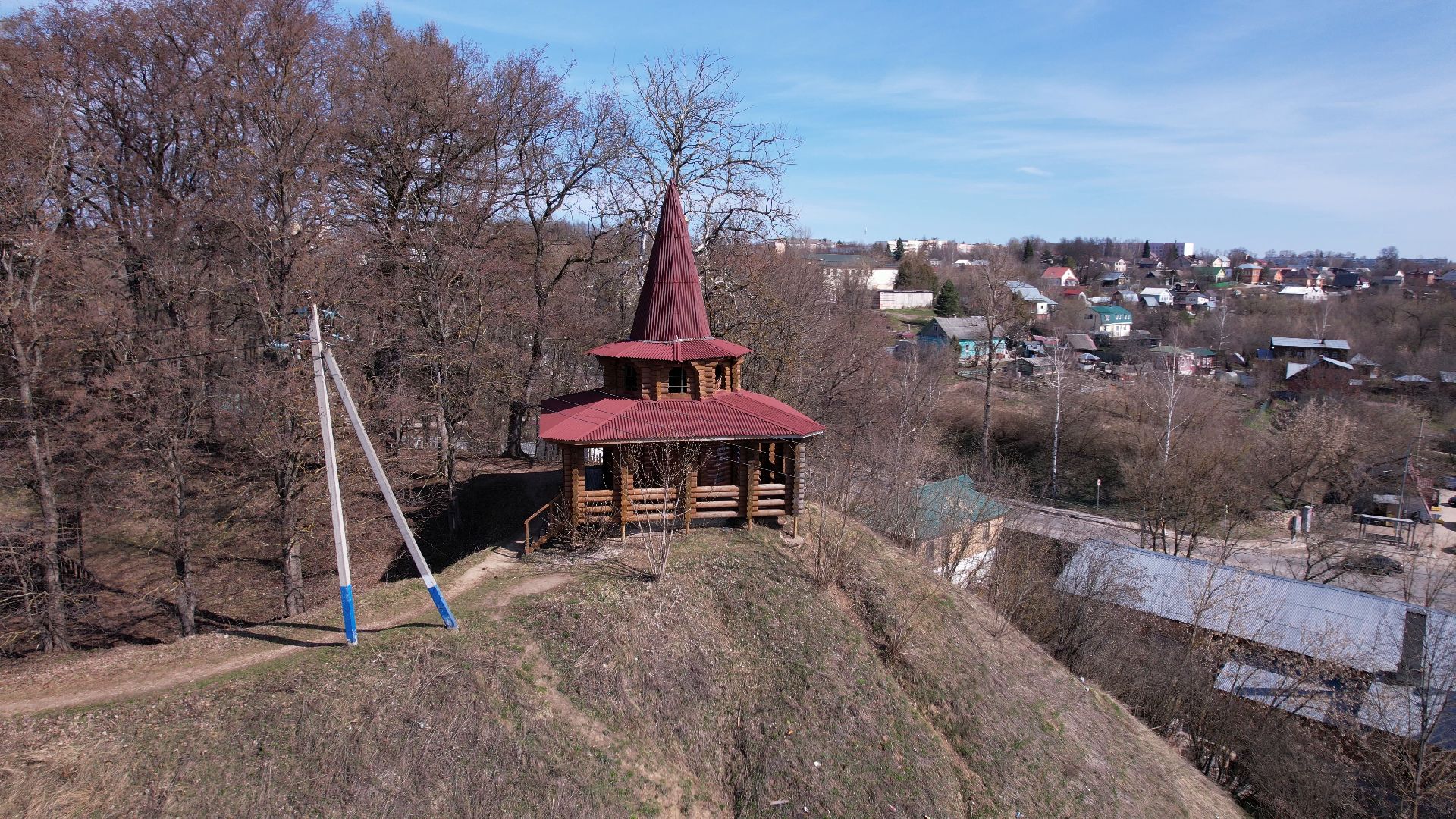 руза, парк, городок,видео с коптера,