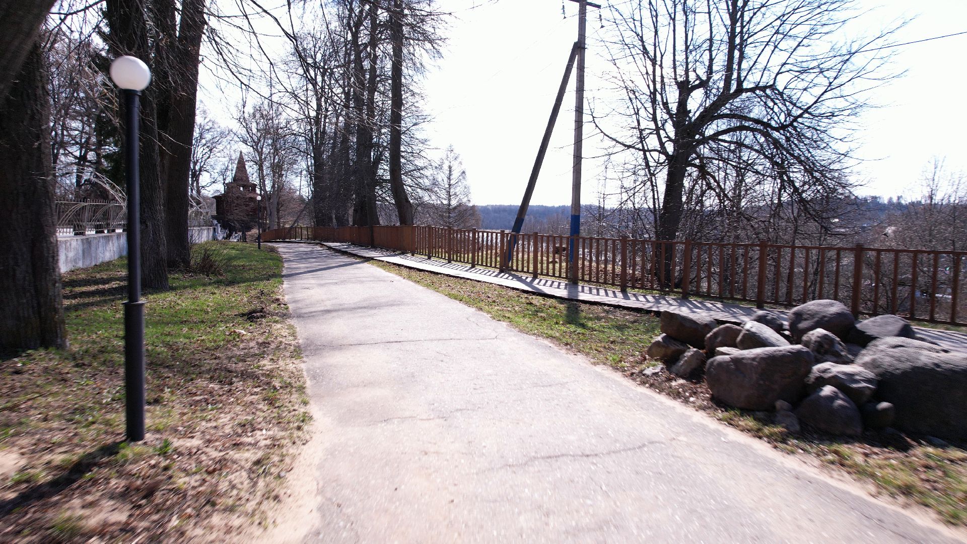 руза, парк, городок,видео с коптера,